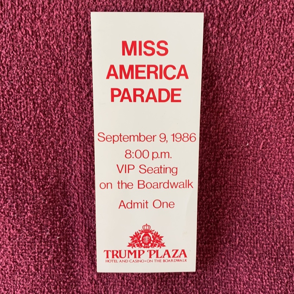 Miss America Parade Tickets 1986 Vintage - Picture 5 of 6